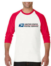 Load image into Gallery viewer, USPS POSTAL 3/4 SLEEVE RAGLAN T-SHIRT All COLORS Mail Carrier LOGO ON CHEST