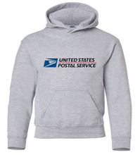 Load image into Gallery viewer, USPS United States Post Office Mail Carrier Retro Gray Hoodie Hooded Sweatshirt