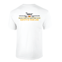 Load image into Gallery viewer, The Wag The Wellsville Addison & Galeton Railroad Company Safety Is Your Job Short Sleeve T-shirt