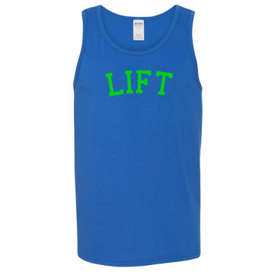 LIFT Work Out Do You Even Lift Fit Life Joke Cotton Blue Tank Top