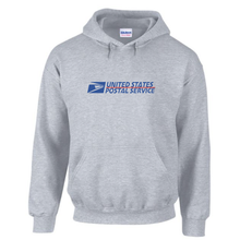 Load image into Gallery viewer, USPS United States Post Office Mail Carrier Retro Sport Grey Hoodie Hooded Sweatshirt