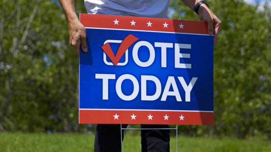 Corrugated plastic sign yard sign