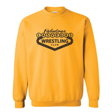 Load image into Gallery viewer, Las Vegas Wrestling Club 2024 Gold Crewneck Long Sleeve Sweatshirt
