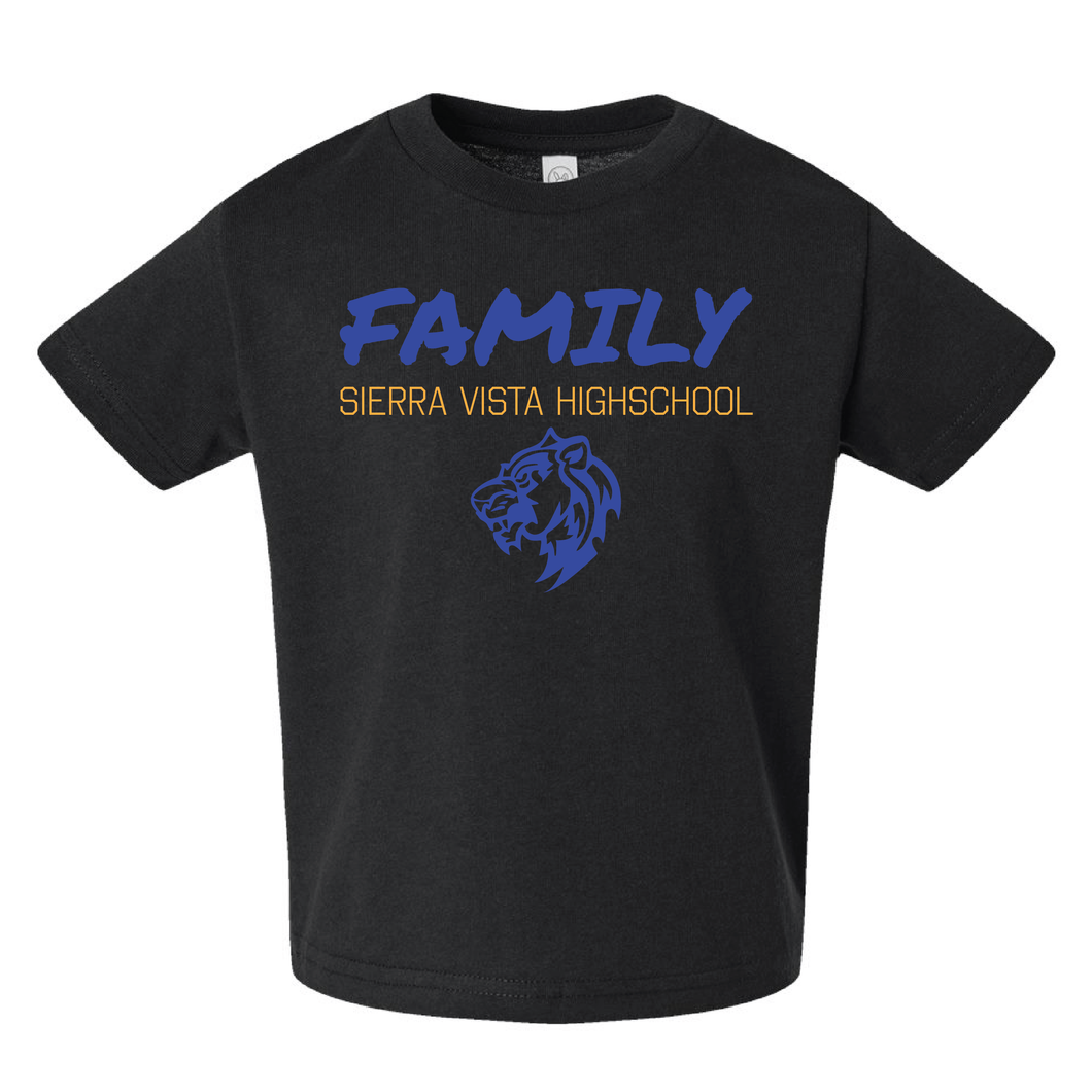 Sierra Vista High School spirit wear TODDLER short sleeve lion logo shirt