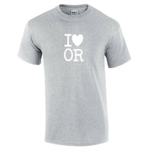 Load image into Gallery viewer, I Heart Love OR Shirt Oregon The Beaver Sport Gray White Gift T-shirt S-5XL
