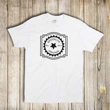 Load image into Gallery viewer, Brooklyn Original Born And Raised Seal Hometown Local Swag Black Tee Shirt
