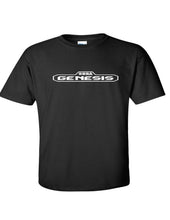 Load image into Gallery viewer, SEGA GENESIS Shirt  White Retro Logo Cool Gamer Geek Black Cotton T-shirt
