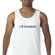 Load image into Gallery viewer, I HEART CRAIGSLIST Tank Top Internet Classified Ads LOVE Black White Sleeveless
