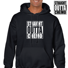 Load image into Gallery viewer, Straight Outta Chemo Cancer Survivor Black Funny Gift Hoodie Hooded Sweatshirt
