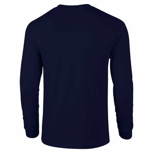 Eastern Airlines White Retro Logo Shirt Aviation Navy Blue Long Sleeve T-shirt