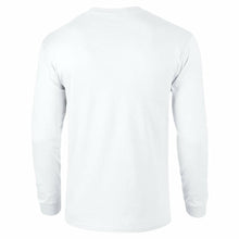 Load image into Gallery viewer, Airbus Blue Logo European Aviation Defense White Cotton Long Sleeve T-Shirt
