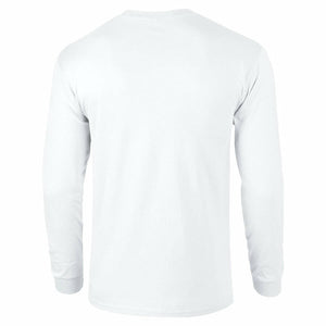 Airbus Blue Logo European Aviation Defense White Cotton Long Sleeve T-Shirt