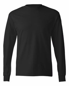 Ethiopian Airlines White Logo Black Cotton Long Sleeve T-shirt