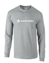 Load image into Gallery viewer, Eastern Airlines White Retro Logo Shirt Aviation Sport Gray Long Sleeve T-shirt
