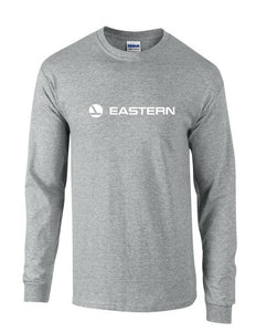 Eastern Airlines White Retro Logo Shirt Aviation Sport Gray Long Sleeve T-shirt