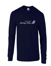 Load image into Gallery viewer, Himalayan Airlines White Logo Nepalese Navy Blue Cotton Long Sleeve T-shirt
