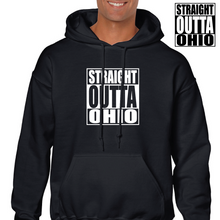 Load image into Gallery viewer, Straight Outta Ohio State Black White Funny Gift Hoodie Hooded Sweatshirt
