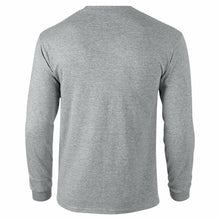 Load image into Gallery viewer, Red Cross of Lorraine Knights Templar T-Shirt Gray Long Sleeve Christian Shirt
