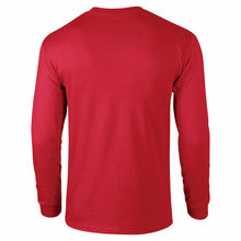 Load image into Gallery viewer, Malindo Air White Logo Malaysian Airline Geek Red Cotton Long Sleeve T-shirt
