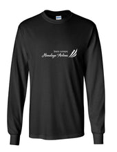 Load image into Gallery viewer, Himalayan Airlines White Logo Nepalese Aviation Black Cotton Long Sleeve T-shirt

