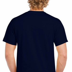 Save the Drama For Your Mama White Navy Blue Cotton T-shirt