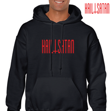 Load image into Gallery viewer, Hail Satan Devil Worship Black Red Funny Gift Hoodie Hooded Sweatshirt
