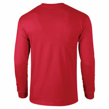 Load image into Gallery viewer, Japan Air Black White Logo Japanese Airline Red Cotton Long Sleeve T-shirt
