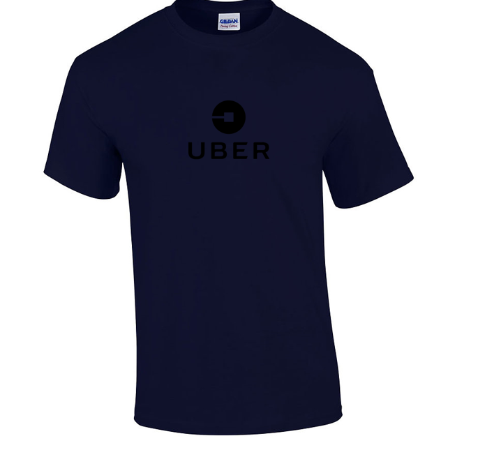 new UBER logo symbol drive Navy Blue T-shirt Cotton  App Shirt S-5XL