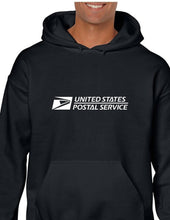 Load image into Gallery viewer, United States Postal Service White US Mail USPS Black Hoodie Hooded Sweatshirt
