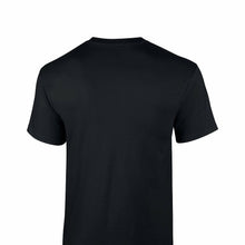 Load image into Gallery viewer, America West Airlines White Logo US Aviation Black Cotton T-Shirt
