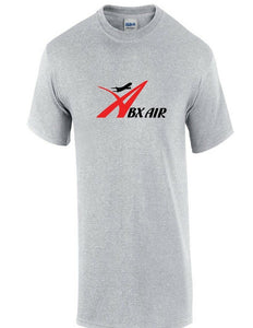 ABX Air Red Black Retro Logo American US Airline Sport Gray Cotton T-shirt