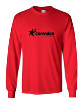 Load image into Gallery viewer, Corendon Airlines Tee Black Retro Star Turkish Aviation Red Long Sleeve T-shirt
