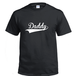 Daddy Dad Fathers Day Tee Gift Baseball Jersey Cotton T-shirt For Her