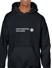 Load image into Gallery viewer, Continental Airlines White Logo US Aviation Funny Black Hoodie Hooded Sweatshirt
