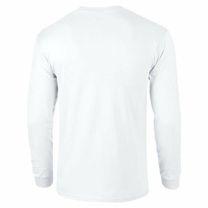 Mahan Air Black Logo Iranian Airline White Long Sleeve Cotton T-Shirt