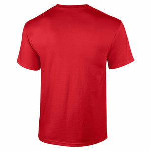 Etihad Airways Gold Logo United Arab Emirates Airline Red Cotton T-shirt