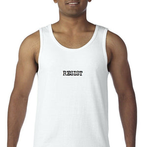 Resist Tank Top Protest Trump Liberal Democrat Black White Sleeveless Shirt