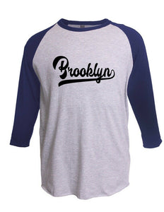 Brooklyn Home Mens Raglan Jersey Tee Shirt New York Pride NY City Crooklyn BK