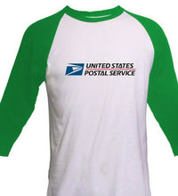 Load image into Gallery viewer, USPS POSTAL 3/4 SLEEVE RAGLAN T-SHIRT All COLORS Mail Carrier LOGO ON CHEST
