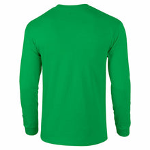 Load image into Gallery viewer, Vintage BNSF T-shirt RETRO Railroad TRAIN Black Irish Green Long Sleeve Shirt
