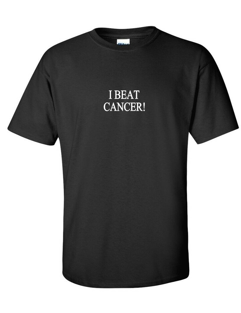 I BEAT CANCER Cancer Survivor Mom Dad Teacher Inspirational Black T-Shirt