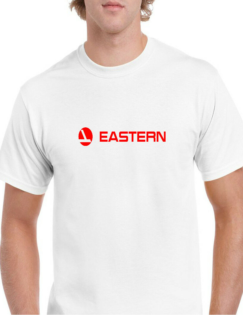 Eastern Airlines Red Retro Logo Shirt Aviation Geek White Cotton T-shirt S-5XL