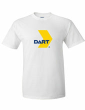 Load image into Gallery viewer, DART Retro Logo Tee Dallas Area Rapid Transit Light Rail Train White T-shirt
