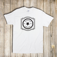 Load image into Gallery viewer, Houston Original Born And Raised Seal Hometown Local Swag White Tee Shirt
