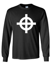 Load image into Gallery viewer, Celtic Cross Black Cotton T-shirt  Long Sleeve Tee Shirt Scotland Christ S - 5XL
