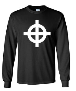 Celtic Cross Black Cotton T-shirt  Long Sleeve Tee Shirt Scotland Christ S - 5XL