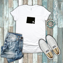 Load image into Gallery viewer, Colorado Centennial State Home State Pride Silhouette 100% Cotton White T-shirt
