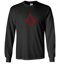 Load image into Gallery viewer, Assasin&#39;s Creed Ezio Clan Shirt Men&#39;s Black Red Long Sleeve T-Shirt S - 5XL
