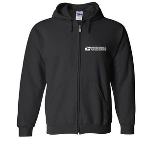 USPS Postal Service Mail Carrier Delivery Post Full Zip Hoodie Hooded Sweatshirt