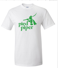 Load image into Gallery viewer, DJ Pied Piper Music Logo Men&#39;s White Green T-Shirt Cotton Geek Shirt  S - 5XL
